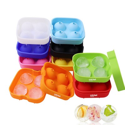 4 Hole Round Ice Cube Mold