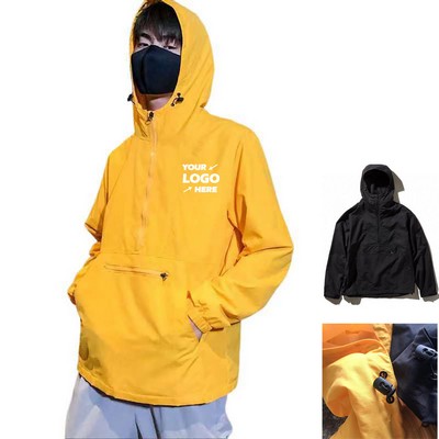 Mens Lightweight Windbreaker Pullover