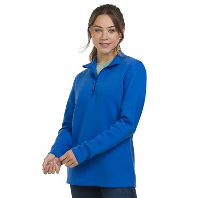 Zorrel® Reno Ladies Poly Cotton Fleece Performance 1/4 Zip