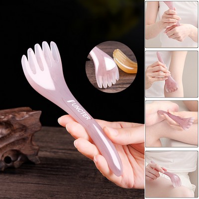 Handheld Massager Tool 5 Claws Head Skin Scraping Resin Manual Massager