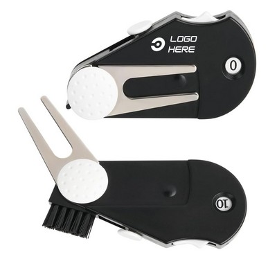 Four-in-One Golf Divot Tool