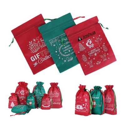 Christmas Drawstring Gift Bag