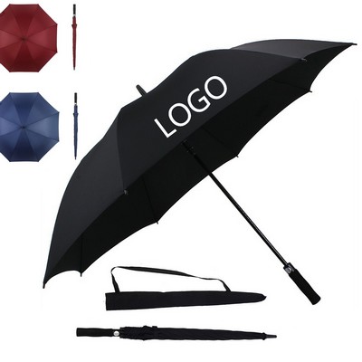 8 Panel Auto Open Straight Golf Advertising Umbrella