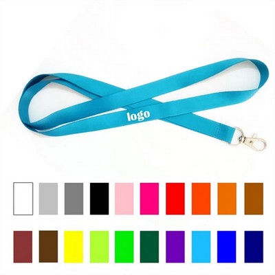 Printed Smooth Nylon Lanyard