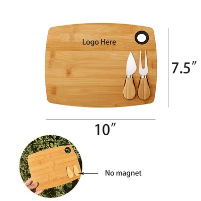 3 in 1 Bamboo Cheese Board Set