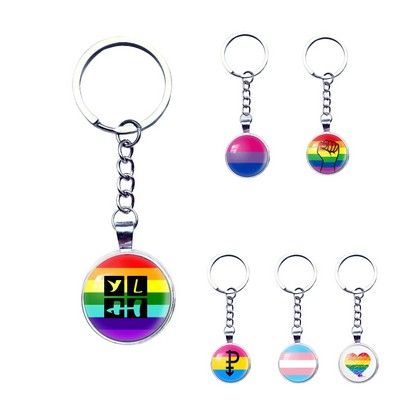 Pride Rainbow Keychain