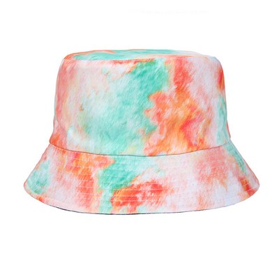 #3 Tie-dye Pattern Basin Cap Bucket Hat