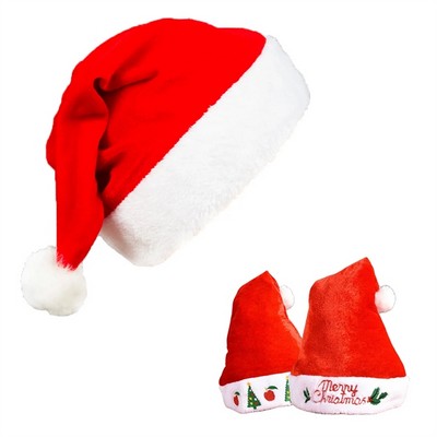 Plush Santa Cap Christmas Hat