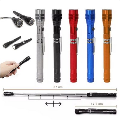 Magnetic Pickup Tool LED Flashlight with Extendable Neck