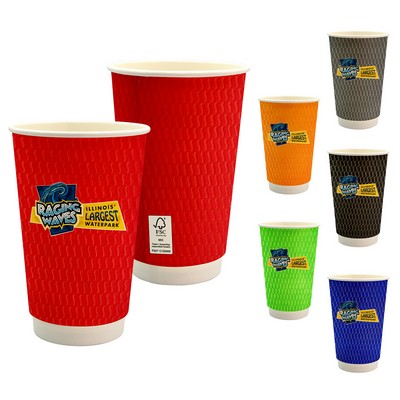 16 oz. Full Color Wave Paper Cup