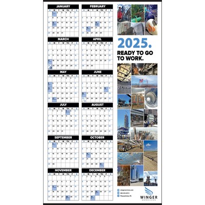 Mail-Rite Year-In-View® Full-Color Calendar