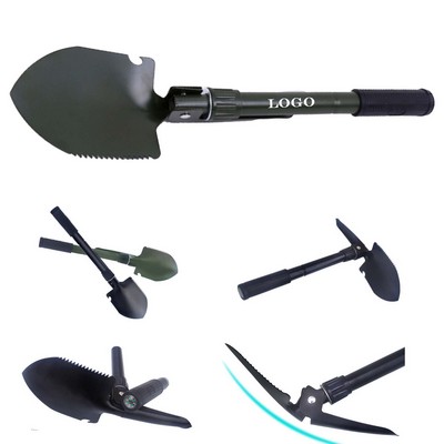 Multi Functional Folding Engineer Shovel/Pickaxe With Storage Bag