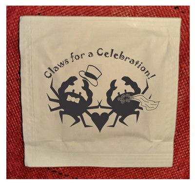 Stock "Claws For Celebration Crab" Moist Towelettes (Pack of 50)