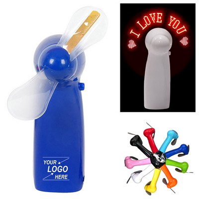 Portable Programmable LED Handheld Fan