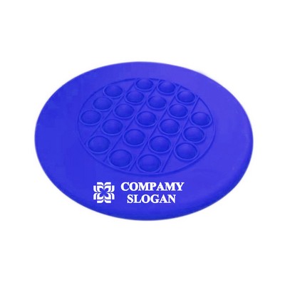 Silicone Flying Disc Push Bubble Toy