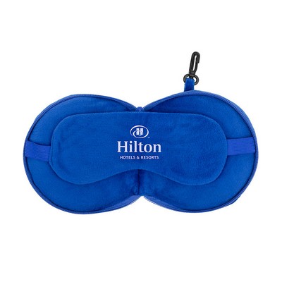 ComfyCloud 2-in-1 Travel Pillow with Sleep Mask