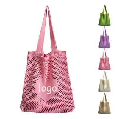 Knitted Hollow Woven Tote Bag