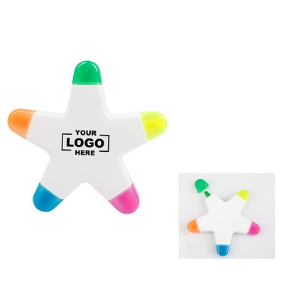 Star Shaped Highlighter Markers