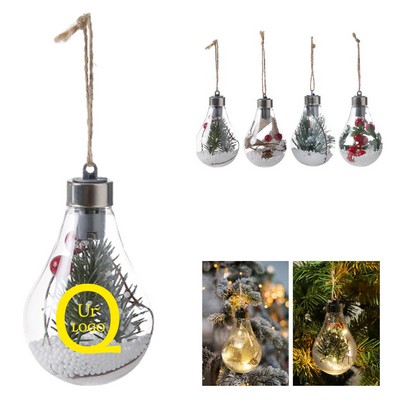 Led Transparent Christmas Ornament