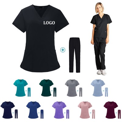 Women and Men Scrubs Medical Uniform