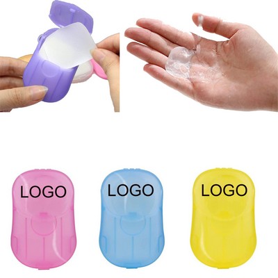 Mini Travel Portable Disposable Soap Box Soap Paper Flakes