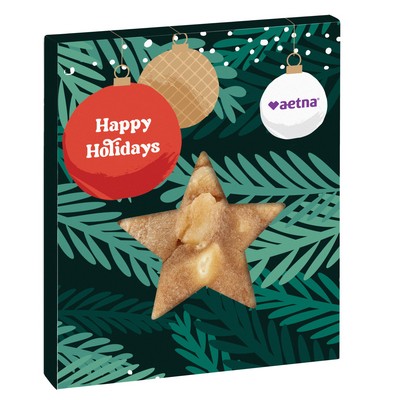 Holiday Star Window Box with Gourmet Cookie - White Chocolate Macadamia