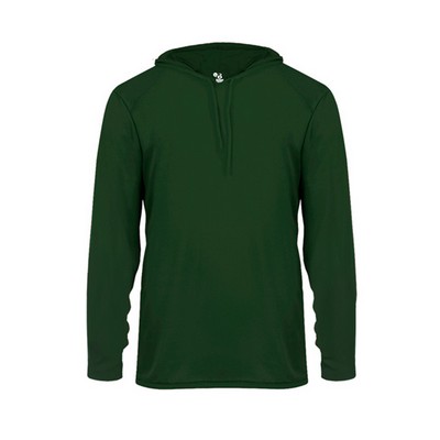 Badger Sport B-Core Long Sleeve Hood Tee