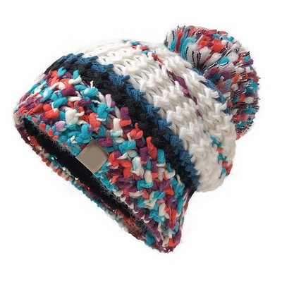 Colorful Women's Knitted Woolen Winter Hat