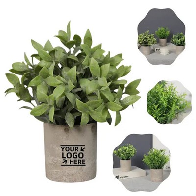 Mini Artificial Potted Flower Decor