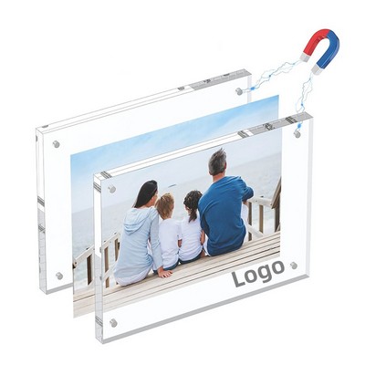 Small Acrylic Photo Frame Clear Magnetic Picture Frame