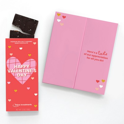 Full-Color Custom Sweeter Cards with Sea Salt Caramel Chocolate Bar