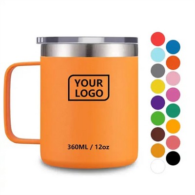 12oz Stainless Steel Insulated Tumbler with Handle