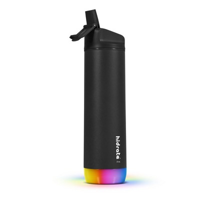 HidrateSpark® 21 Oz. Black Smart Water Bottle w/Straw Lid