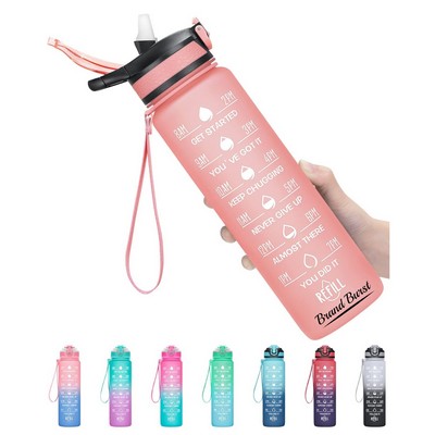 32 oz Water Bottles With Times