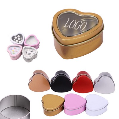 Heart-Shaped Tin Box