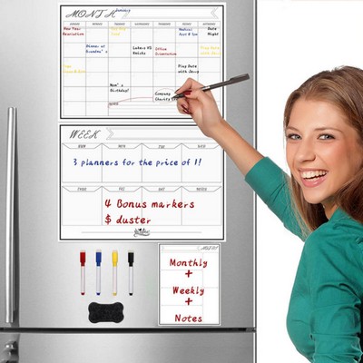 Magnetic Fridge Calendar 16.9 X 11.8 Inches