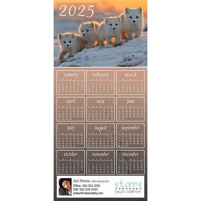 Full Color Z-Fold Calendar Greeting Cards w/Imprinted Envelopes (15"x7")