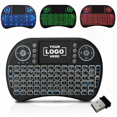 Wireless Mini Backlit Touchpad Keyboard Remote