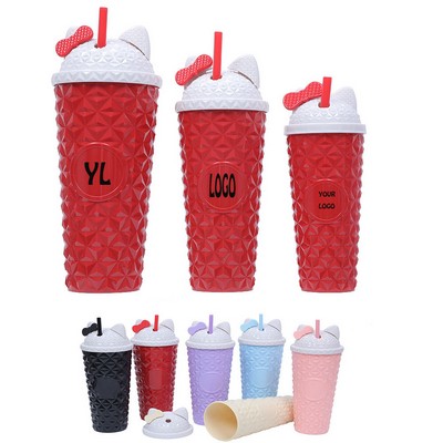 3 Pcs Tumbler With Lid And Straw Sets