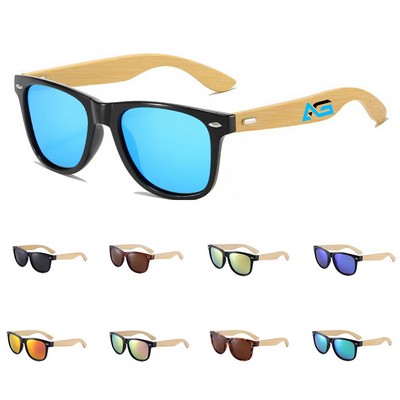 Bamboo Frame Sun Glasses