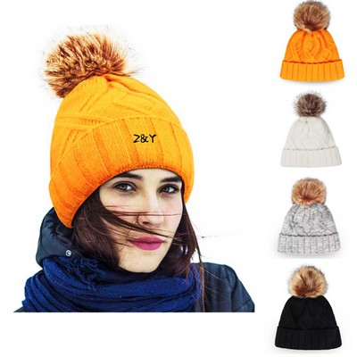 Jacquard Knitted Fall Winter Hat