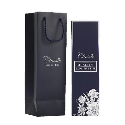 1-Bottle Wine Gift Box with Paper Bag