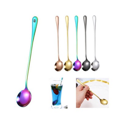 Stainless Steel Long Handle Dessert Spoon