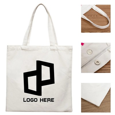 13.4 X 15 Inch Cotton Canvas Tote Bag