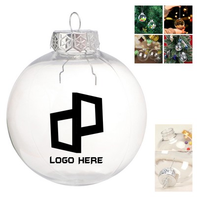 Round Plastic Ornament Christmas Decoration Ball