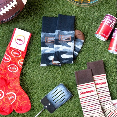 Crew Super Bowl Socks - Sporty Footwear for Football's Biggest Night - American Made