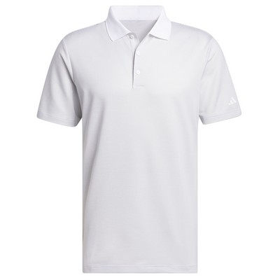 Adidas® Ottoman Stripe 2024 Golf Polo Shirt- White/Gray Two