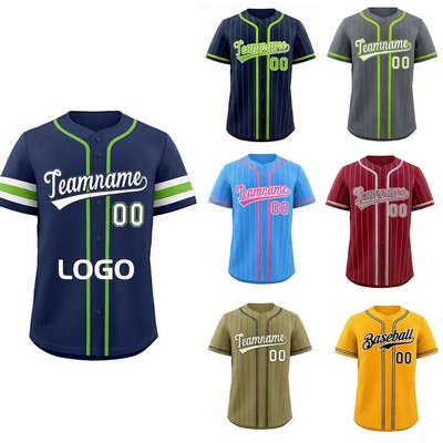 Youth Sublimated Elite Button Down Baseball Jersey