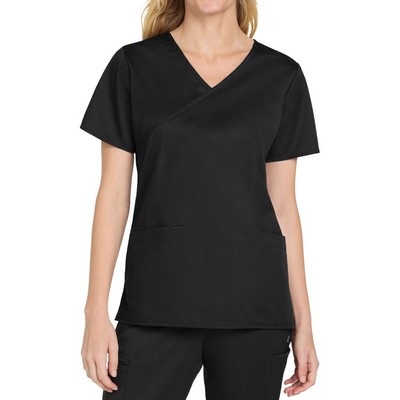 Wink® Women's WorkFlex Mock Wrap Top