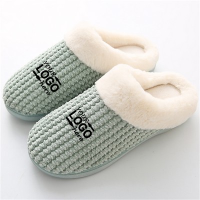 Winter Coral Fleece Slippers